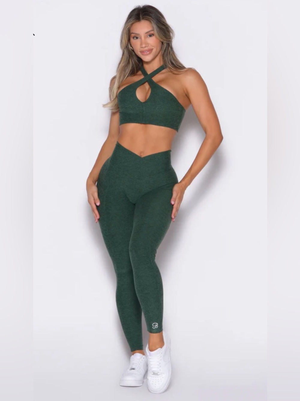 Bombshell Sportswear CONTOUR LEGGINGS IN PINE-SOLD OUT ONLINE! - Picture 5 of 16